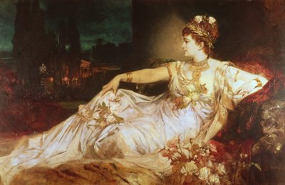 Charlotte Wolter as the Empress Messalina by Hans Makart